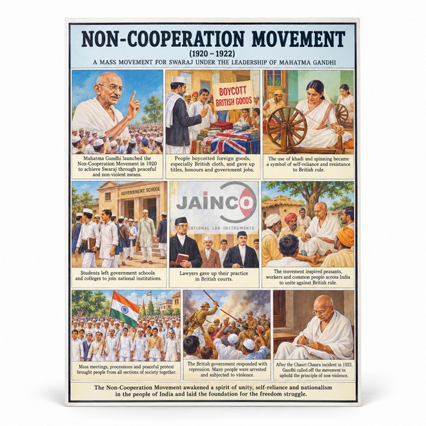 Non Cooperation Movement Chart